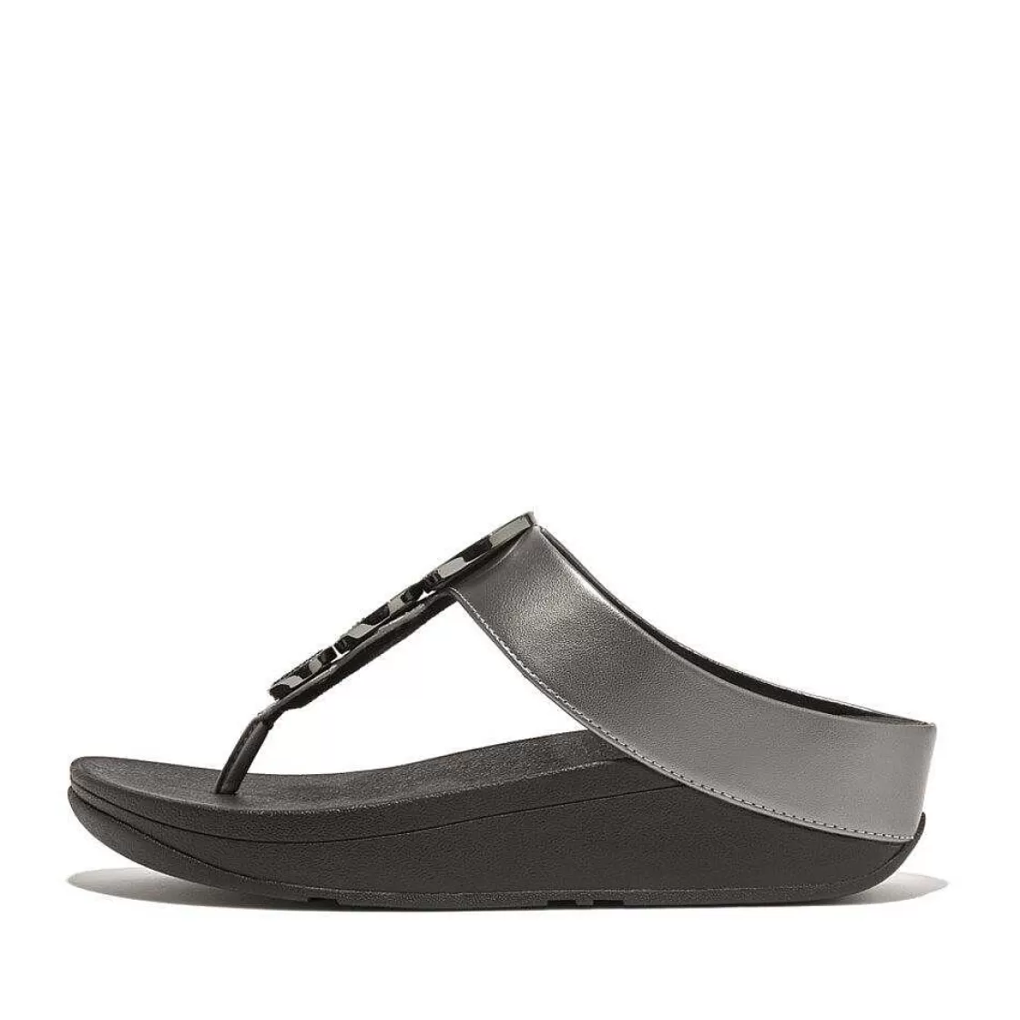 Shop Fitflop Halo Metalen Teensandalen Met Kralencirkel